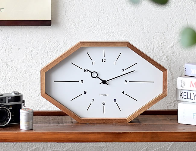 ベルモンテ 電波クロック ホワイト