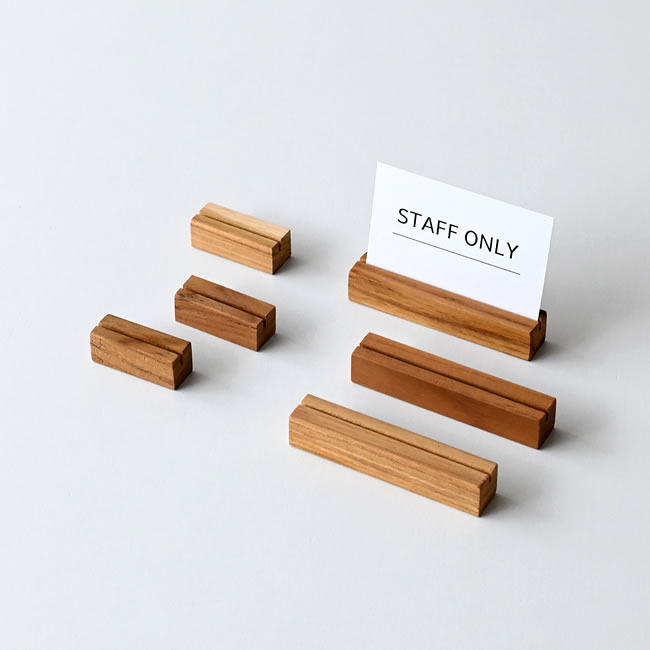WOOD カードスタンド 3個セット *