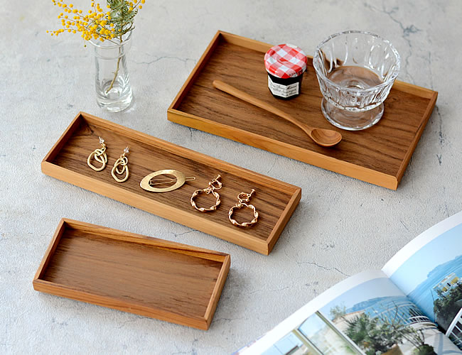 WOOD スタックボックス 浅型