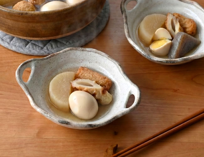 白唐津 両手付小鉢