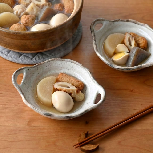 白唐津 両手付小鉢