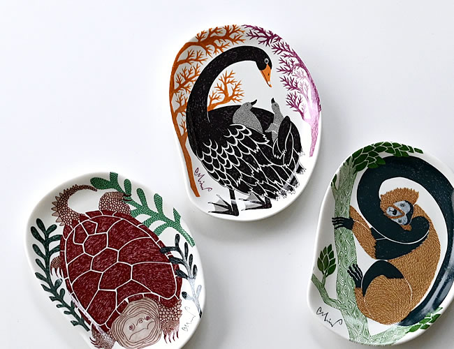 morita MiW 動物柄のミニプレート