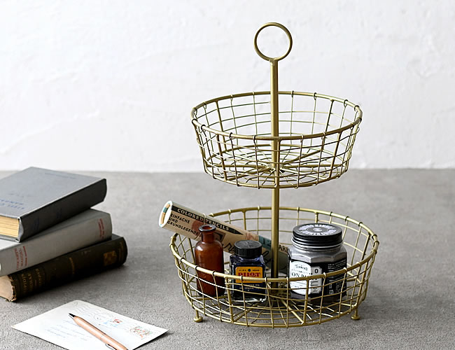 2ステップ ワイヤーバスケット