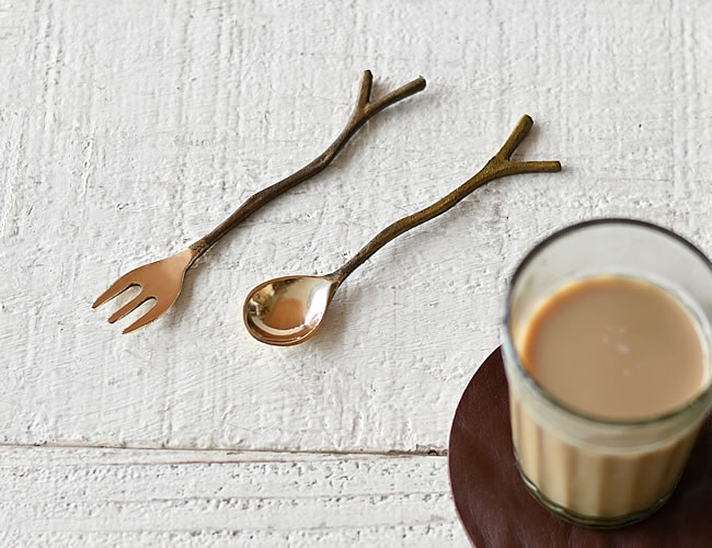 BRASS 小枝カトラリー  *