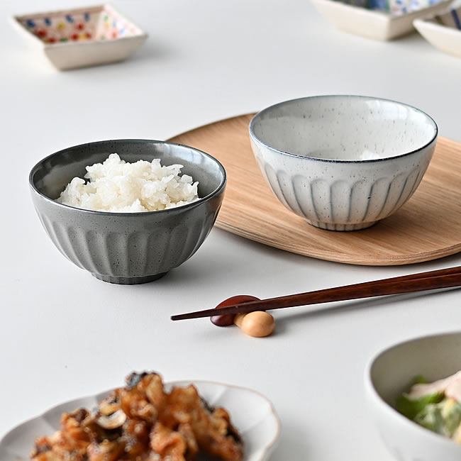 白灰窯 しのぎ茶碗