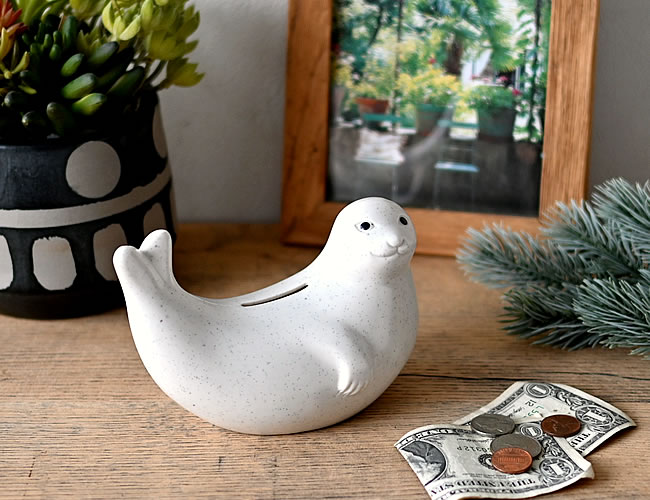 アザラシの貯金箱