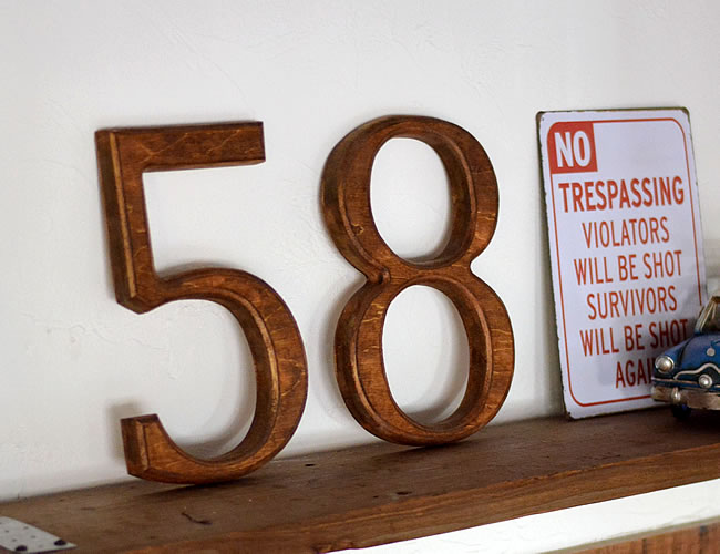 SERIF　ウッドレター　ナンバー