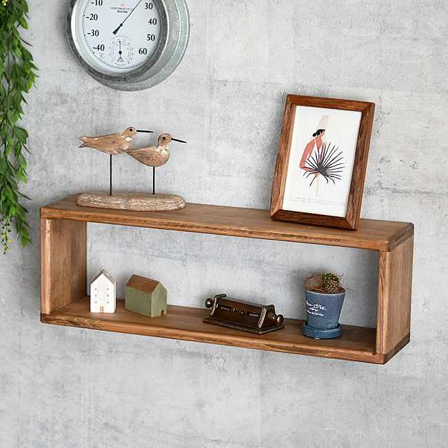 WOOD ボックスシェルフ シャロー