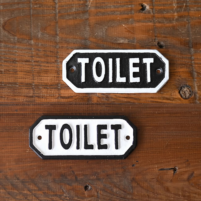TOILET アイアンプレート *