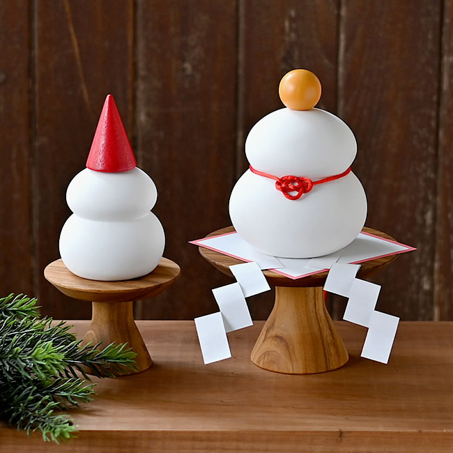 雪だるま / 鏡餅 2WAY オブジェ
