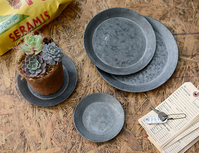 シャビー ラウンドトレイ