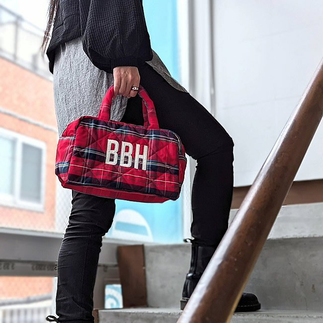 BBH キルティング ミニボストン CHECK