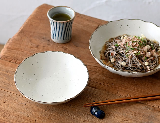 キッカ 白化粧浅鉢