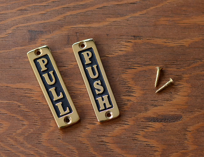 BRASS ドアサイン VERTICAL *