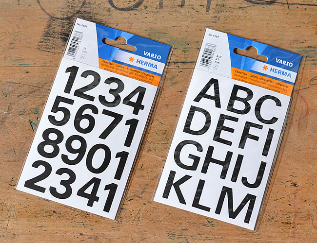 HERMA 切り抜き文字ラベル 25mm *
