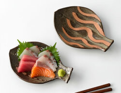 FOLK ART フィッシュ 中皿 *