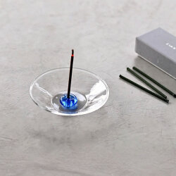 吹きガラスのお香立て