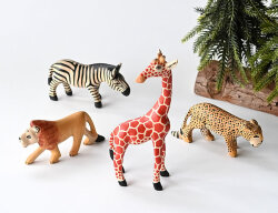 サファリ 木彫りアニマル