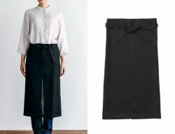 fog linen work  ギャルソンエプロン ブラック *