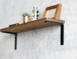 アイアン L型ブラケット 130