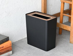 スリム トラッシュカン ブラウン