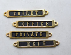 BRASS ルームサイン *