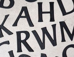 ブラスレター アルファベット L 大文字 *