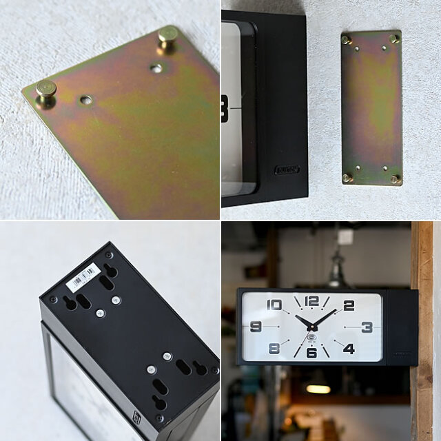 ダブルフェイスクロック レクタングル | ゼネラルストア オルネ