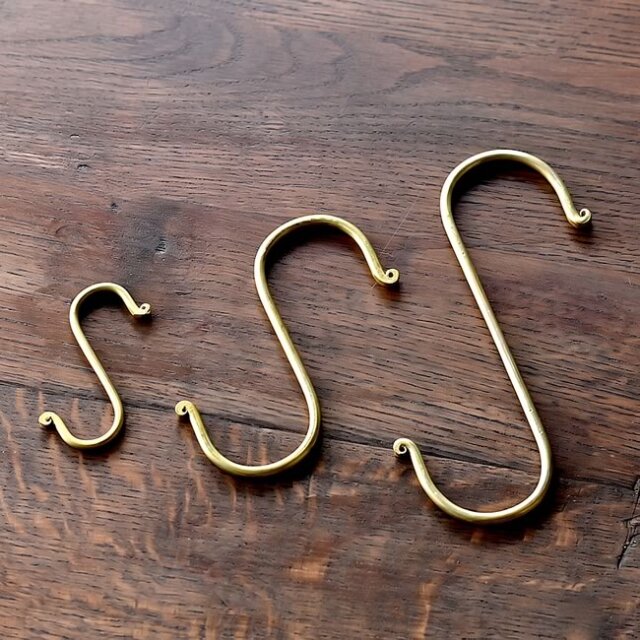 BRASS S字フック *