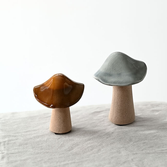 陶器のオブジェ 陶器のキノコオブジェ | ゼネラルストア オルネ