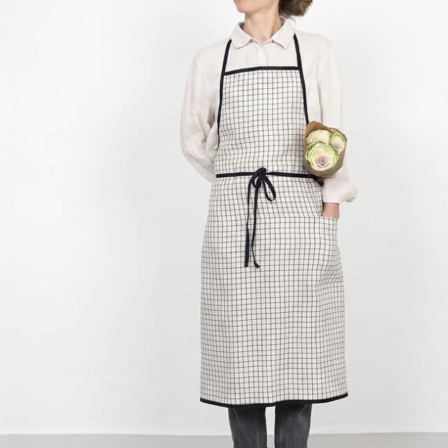 fog linen work パイピングエプロン ジェン *