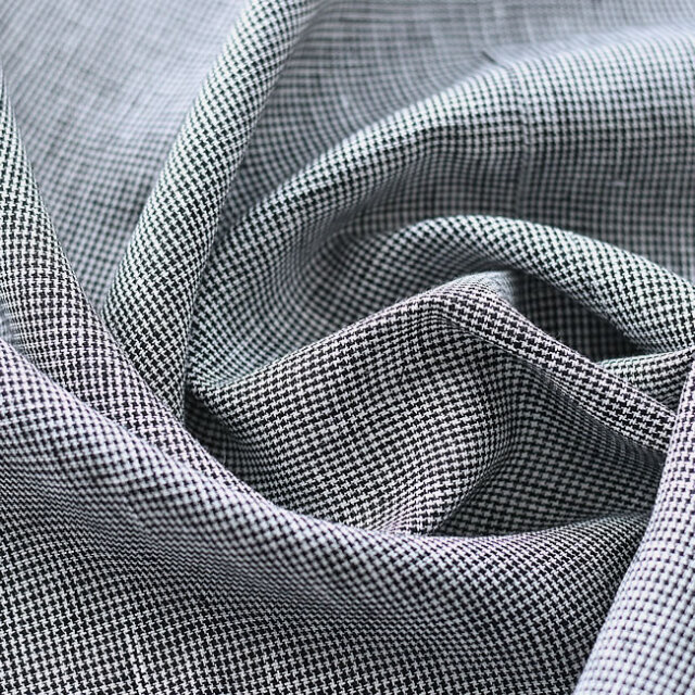 fog linen work パイピングエプロン 白黒千鳥格子 | ゼネラル