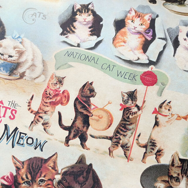 Cavallini & Co. キャットコラージュ ポスター 猫柄 50×70cm