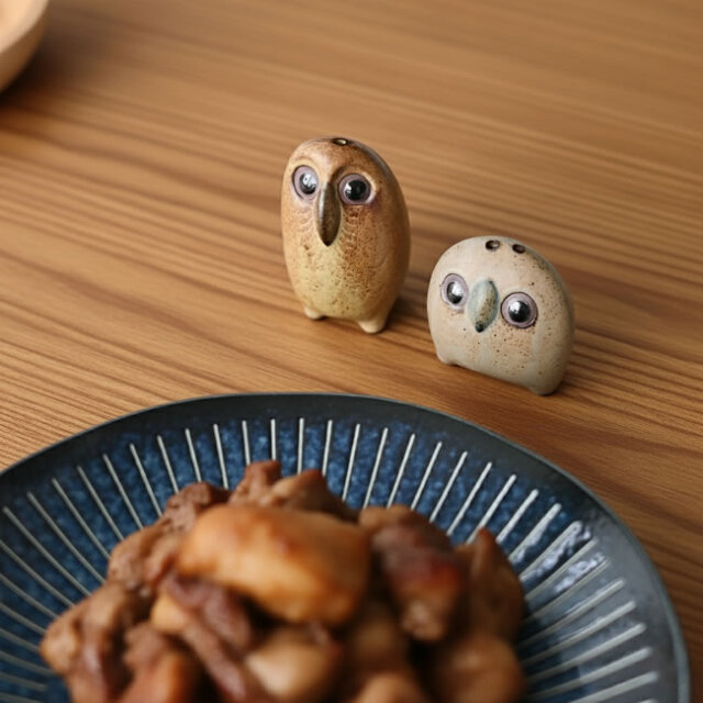 陶器のフクロウ親子 | ゼネラルストア オルネ