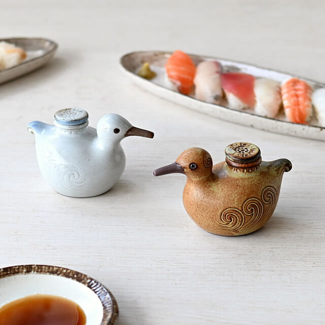 DF醤油さしセット さぎ型汁次 / 醤油差し | ゼネラルストア オルネ