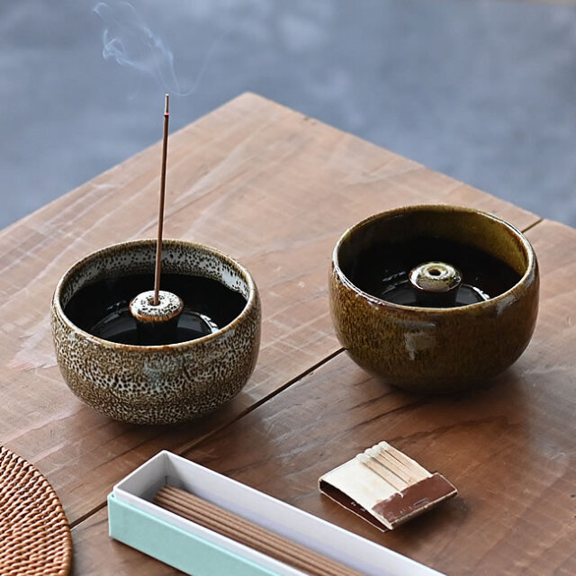 バラの香立て　4点セット　陶器 バラの香立て 4点セット 陶器 バラの香立て 4点セット 陶器