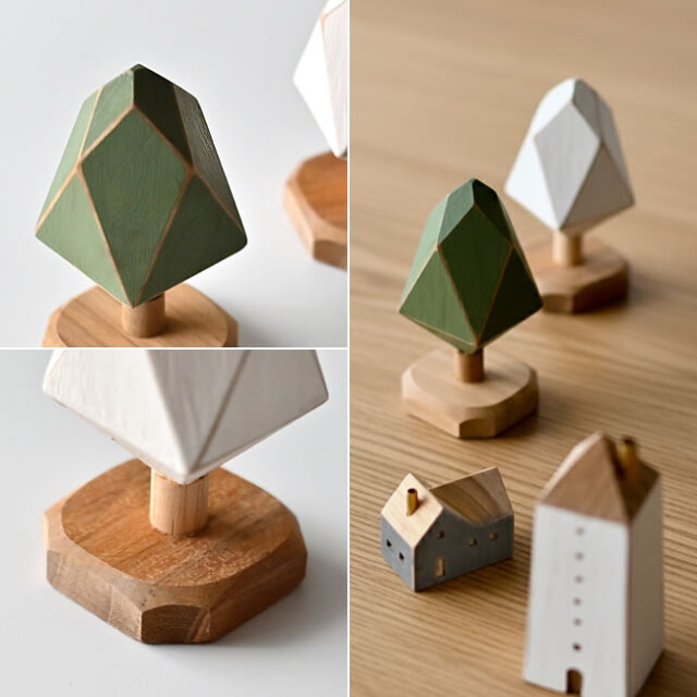 石垣島購入 木製スパイラルオブジェ らせん 変形 民芸品 Block ツリーオブジェ | ゼネラルストア オルネ