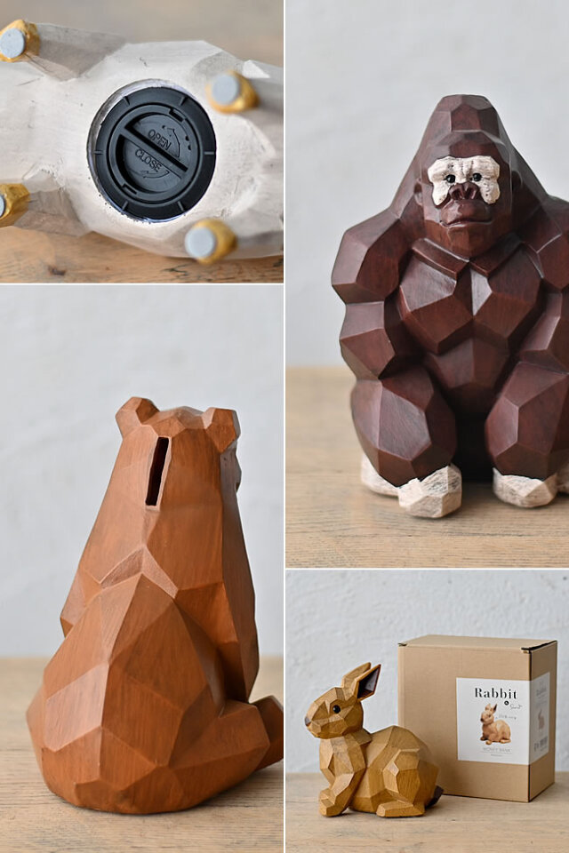 ポンピドゥ　アニマルマネーバンク 8348 犬 貯金箱 ポンピドゥ風 アート かわいい おしゃれ ポップ