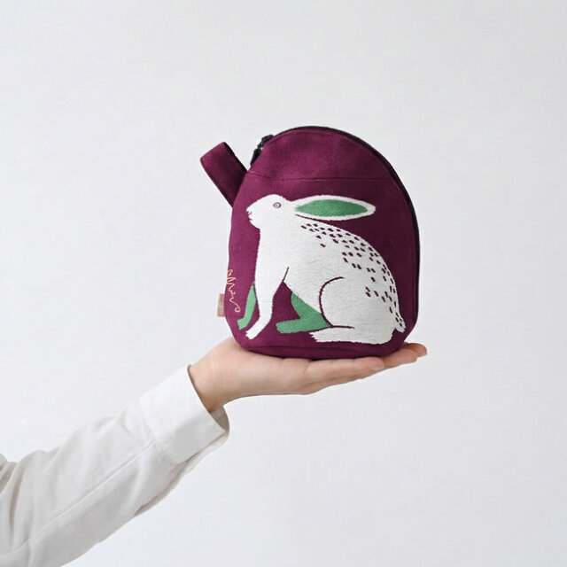 moritaMiW マチ付きポーチ 動物柄 コットン100％ 小物入れ｜ゼネラル