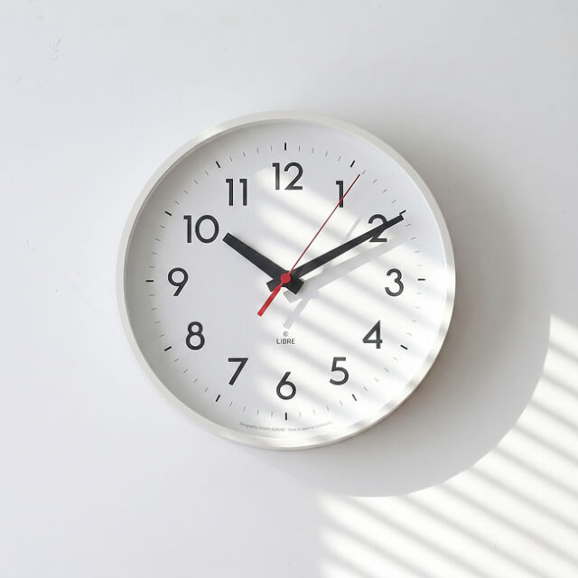 LIBRE CLOCK アイボリー｜ヴィンテージ感のある壁掛け時計 ｜ ゼネラル