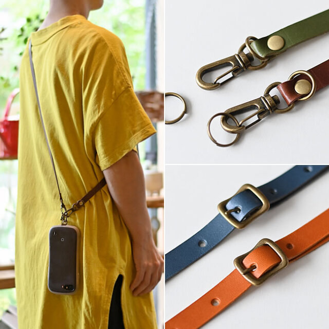 Lien レザーストラップ スマホ カメラ ポーチ | ゼネラルストア オルネ