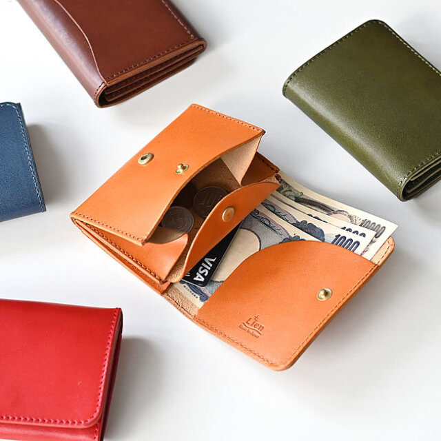 Lienレザー 茶色 財布おまけキーホルダー付き Lien ミニ ジップウォレット | ゼネラルストア オルネ