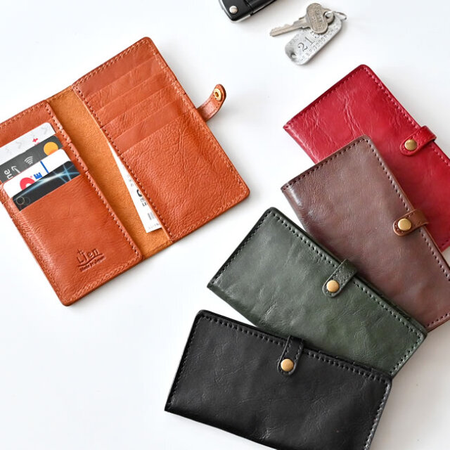 手帳型カードケース 日本製レザー｜薄型・大容量｜選べる5色｜ゼネラル