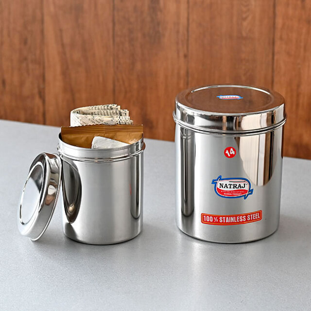 NATRAJ ステンレス キャニスター | ゼネラルストア オルネ