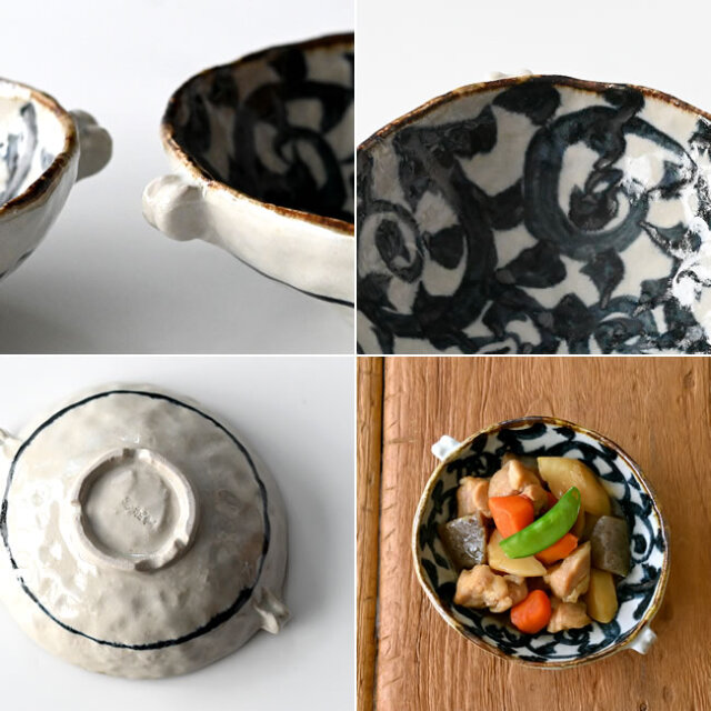 たこ唐草 小鉢｜手描きの味わいが魅力の和食器｜ゼネラルストア オルネ