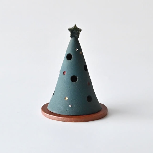 信楽焼 ツリー型陶器オブジェ｜冬を彩る手仕事のクリスマス飾り