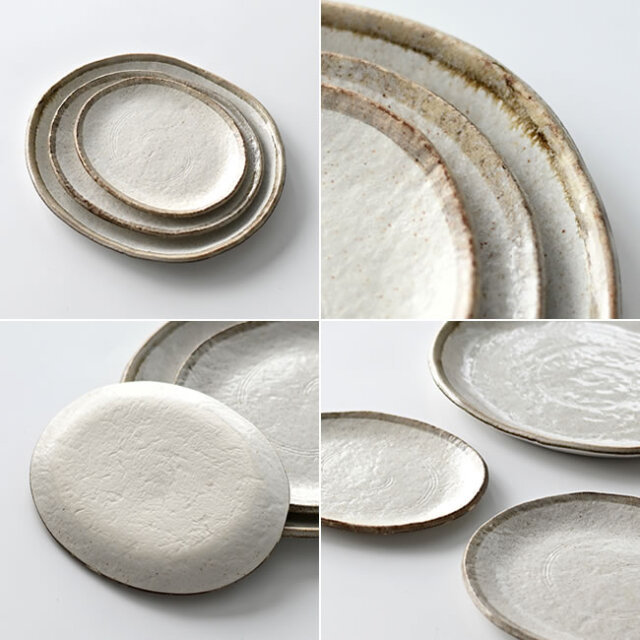 利休白茶 楕円皿 | ゼネラルストア オルネ