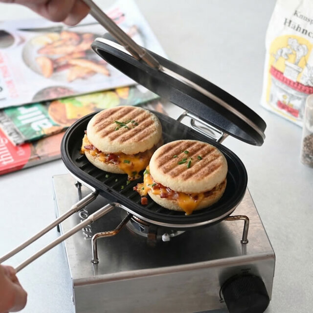 家事問屋 パニーニパン ホットサンドやグリル料理に使えるIH対応