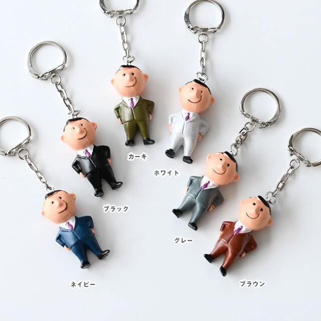 ALFI 紳士フィギュア キーリング｜ハンドペイントのレトロ雑貨