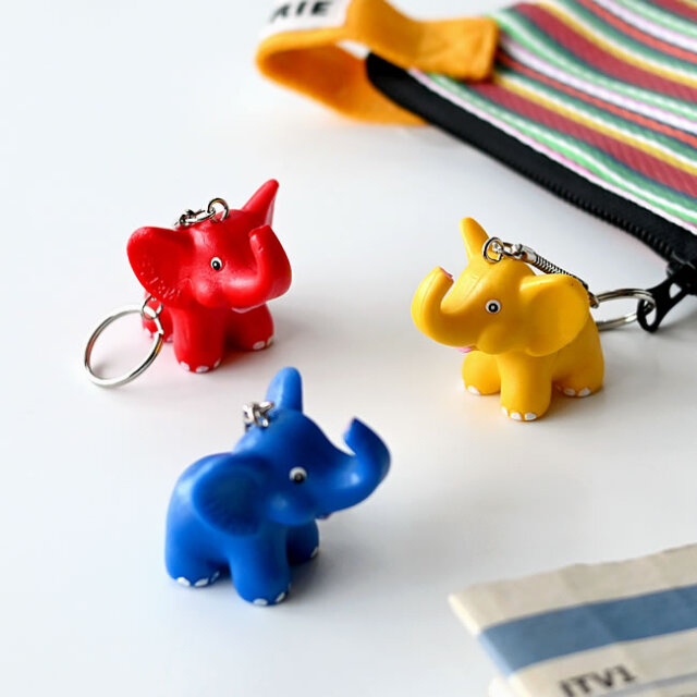 ALFI ゾウ型キーホルダー｜ハンドペイント｜ゼネラルストア オルネ